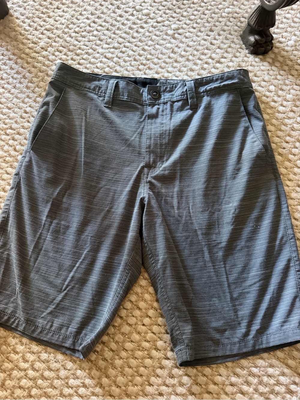 Volcom Men's Heather Charcoal Athletic Shorts 32